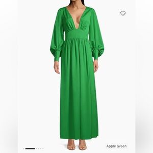 One33 Social Balloon Sleeve Maxi Dress Plunging
V Neck